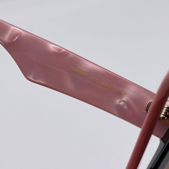 BRAND NEW GUCCI GG0998S 005 Black/Pink/Brown Women Sunglasses - Picture 3 of 11